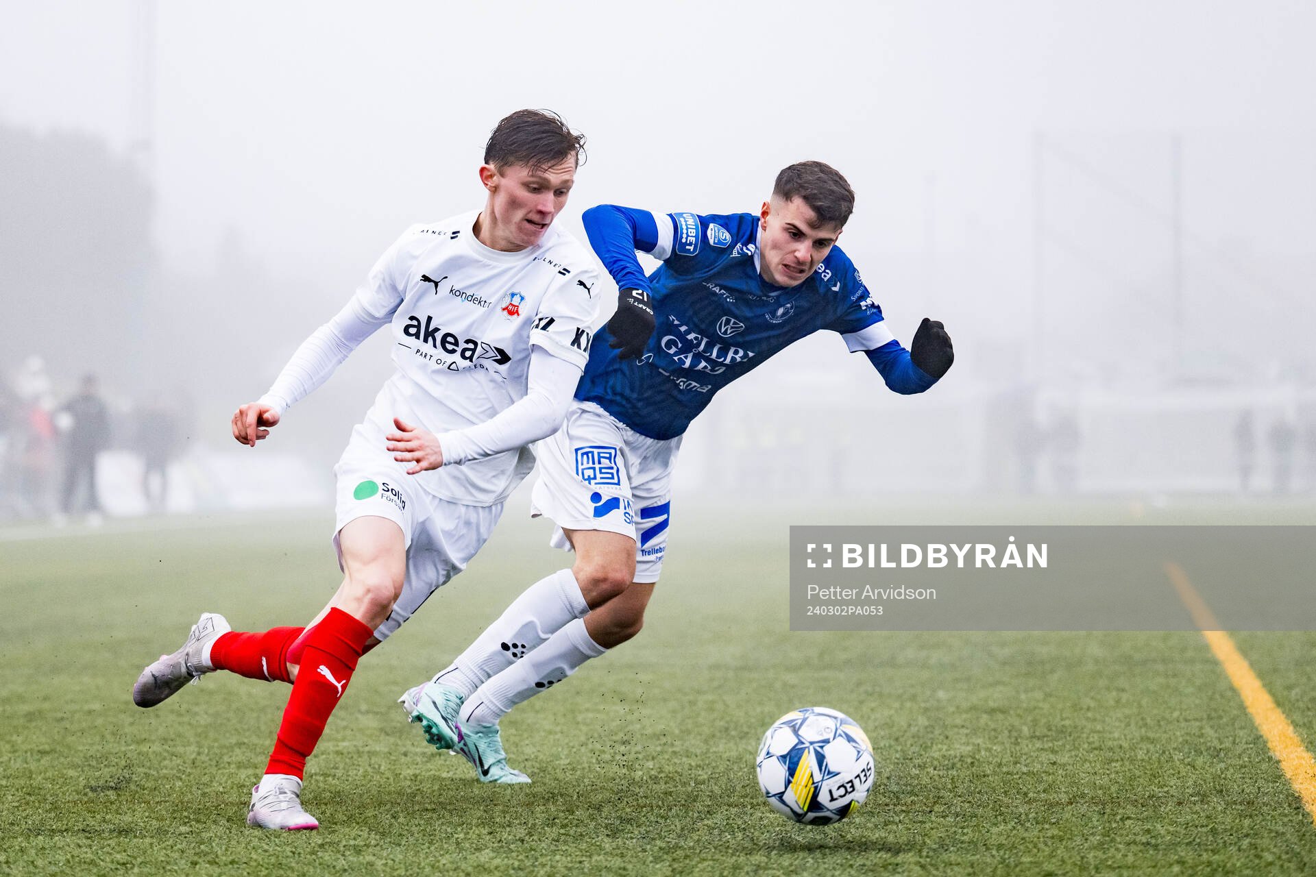 Helsingborgs Anton Nilsson och Trelleborgs Eren Alievski