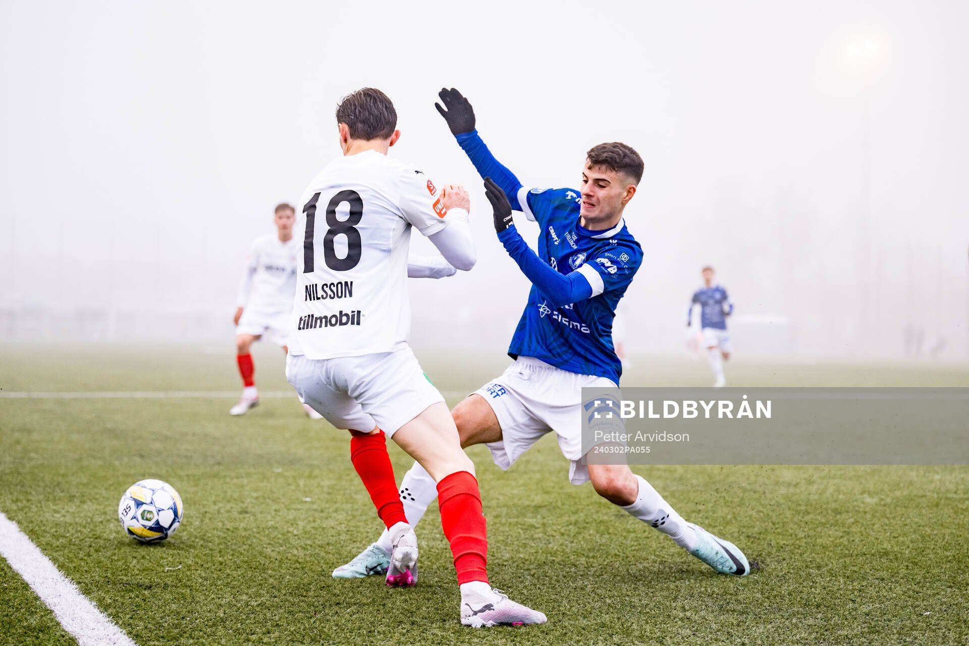 Helsingborgs Anton Nilsson och Trelleborgs Eren Alievski