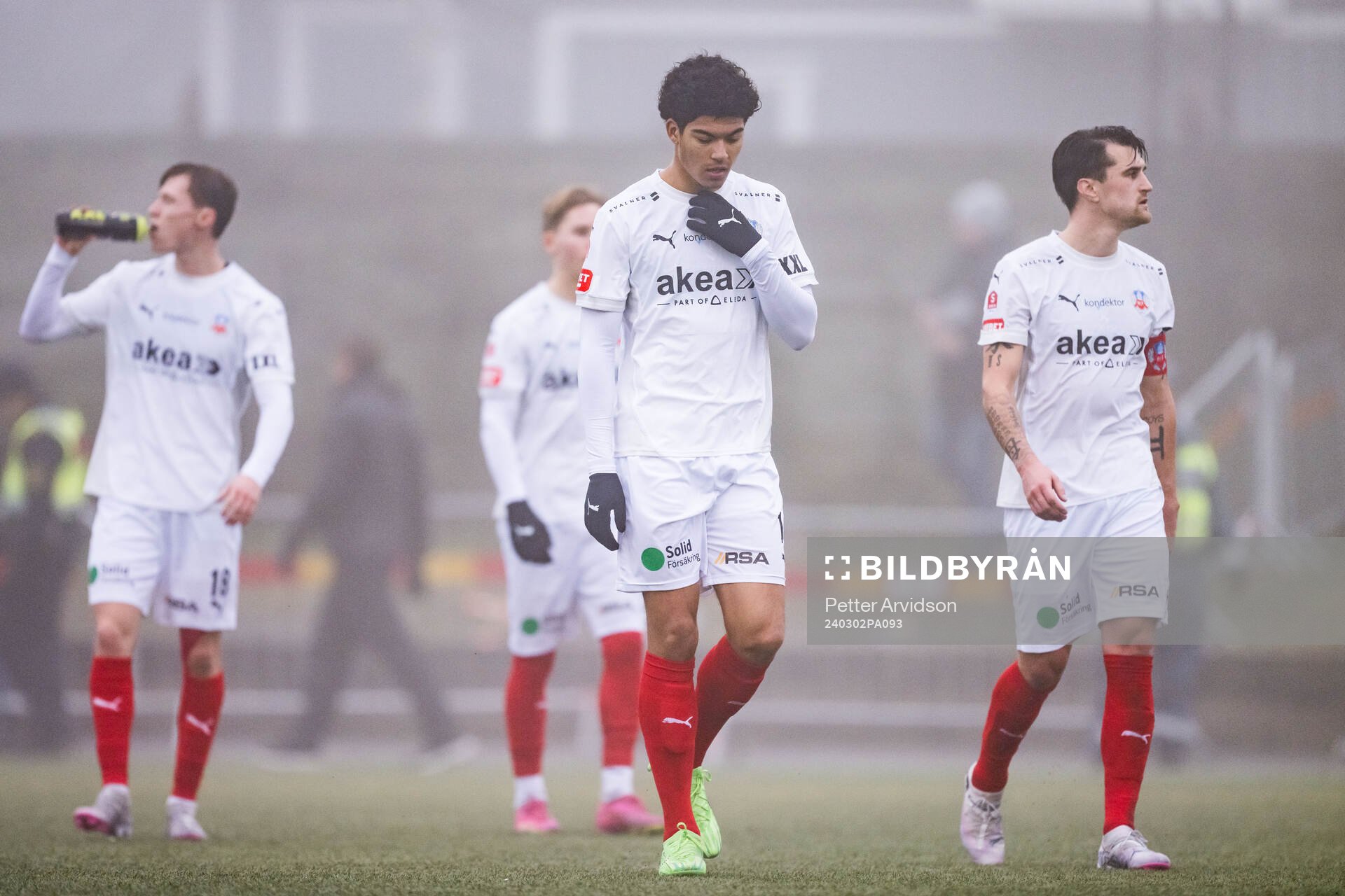 Helsingborgs Milan Silva Rasmussen och Jon Birkfeldt deppar