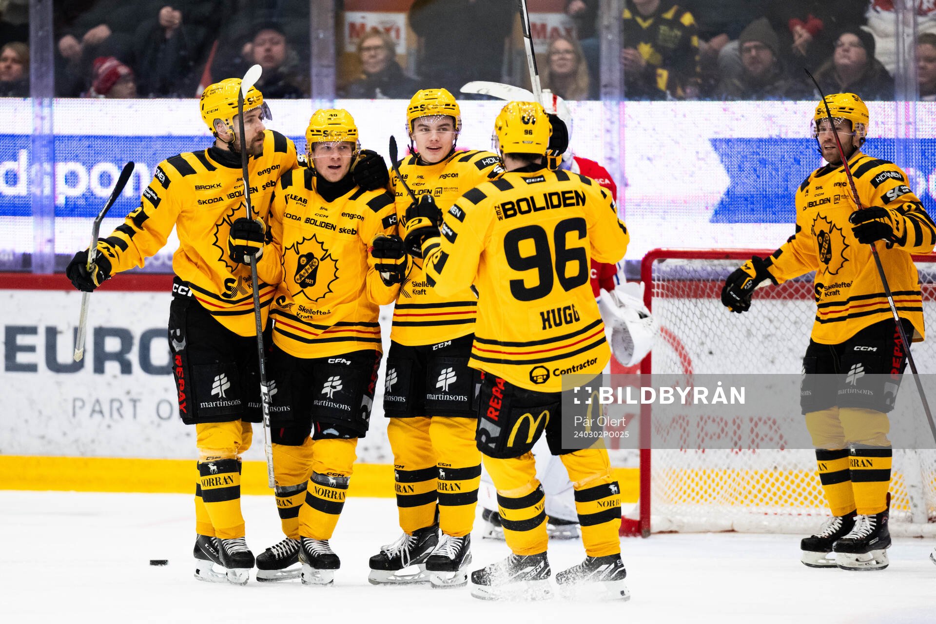 Skellefteås Anton Heikkinen jublar