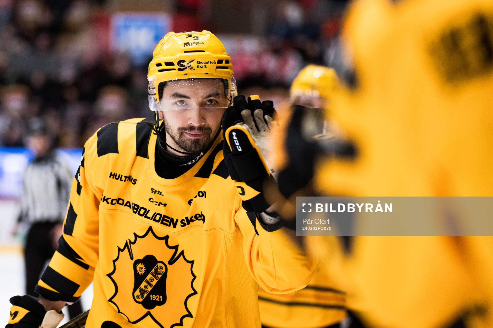 Skellefteås Dylan Sikura jublar