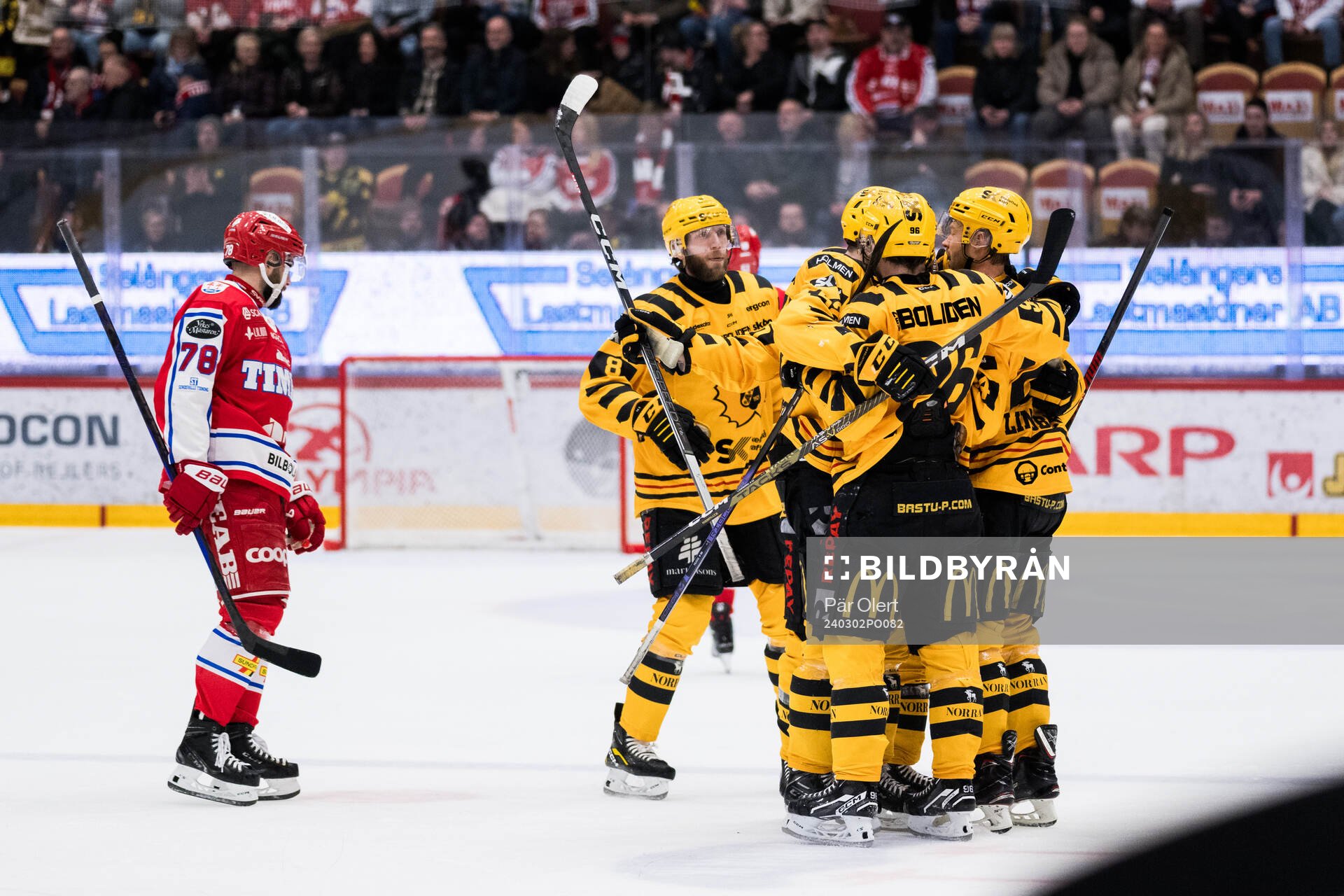 Skellefteås Oscar Lindberg jublar