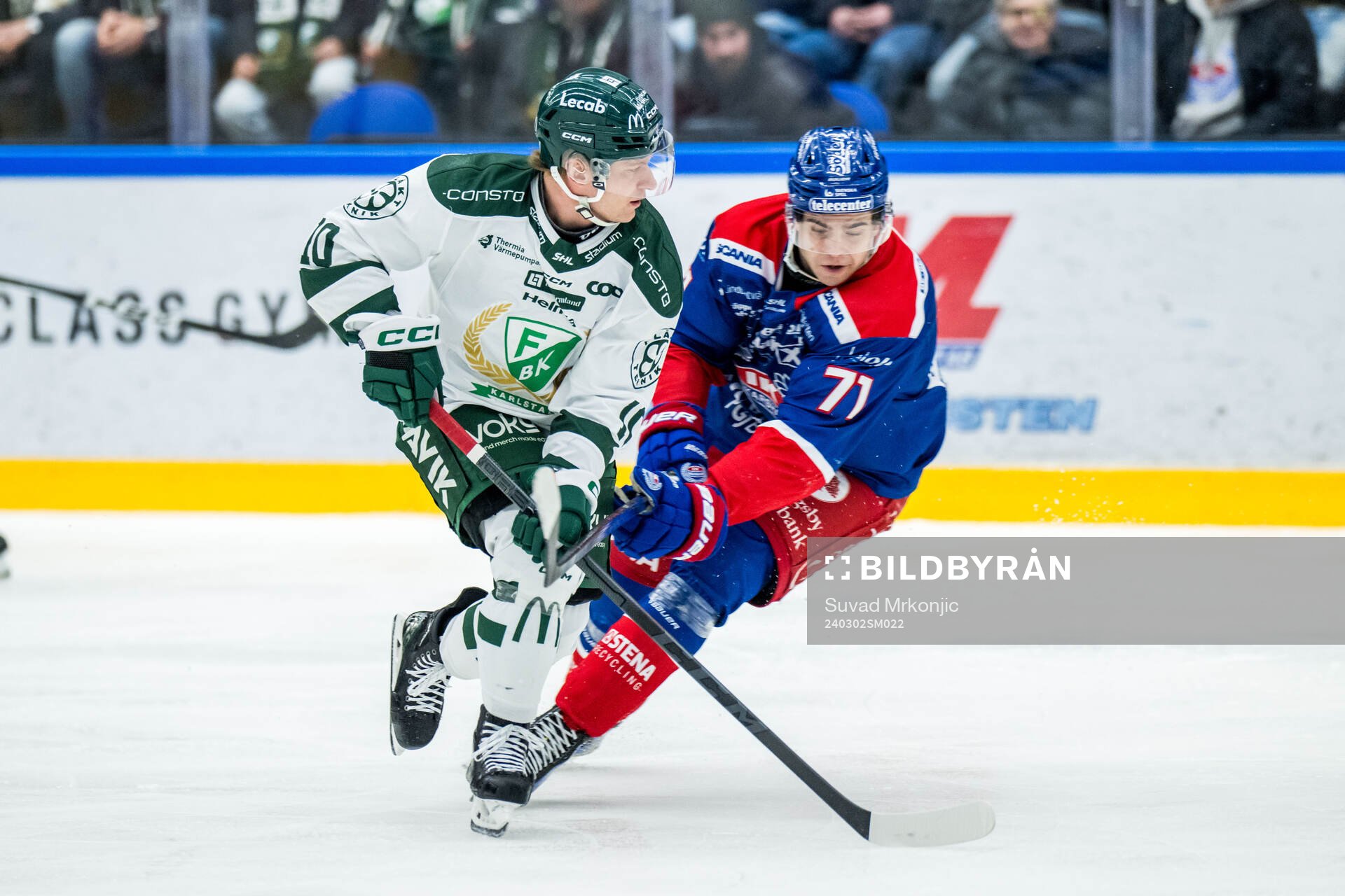 Färjestads Marcus Nilsson och Oskarshamns Viktor Lodin