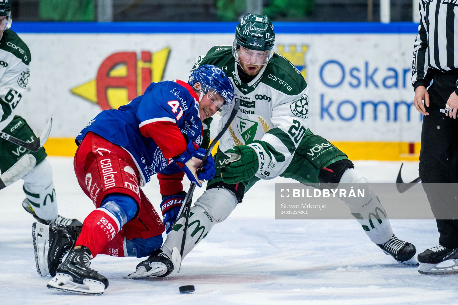 Oskarshamns Johan Johnsson och Färjestads Marcus Westfält
