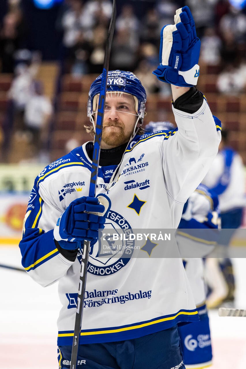 Leksands Anton Lindholm jublar