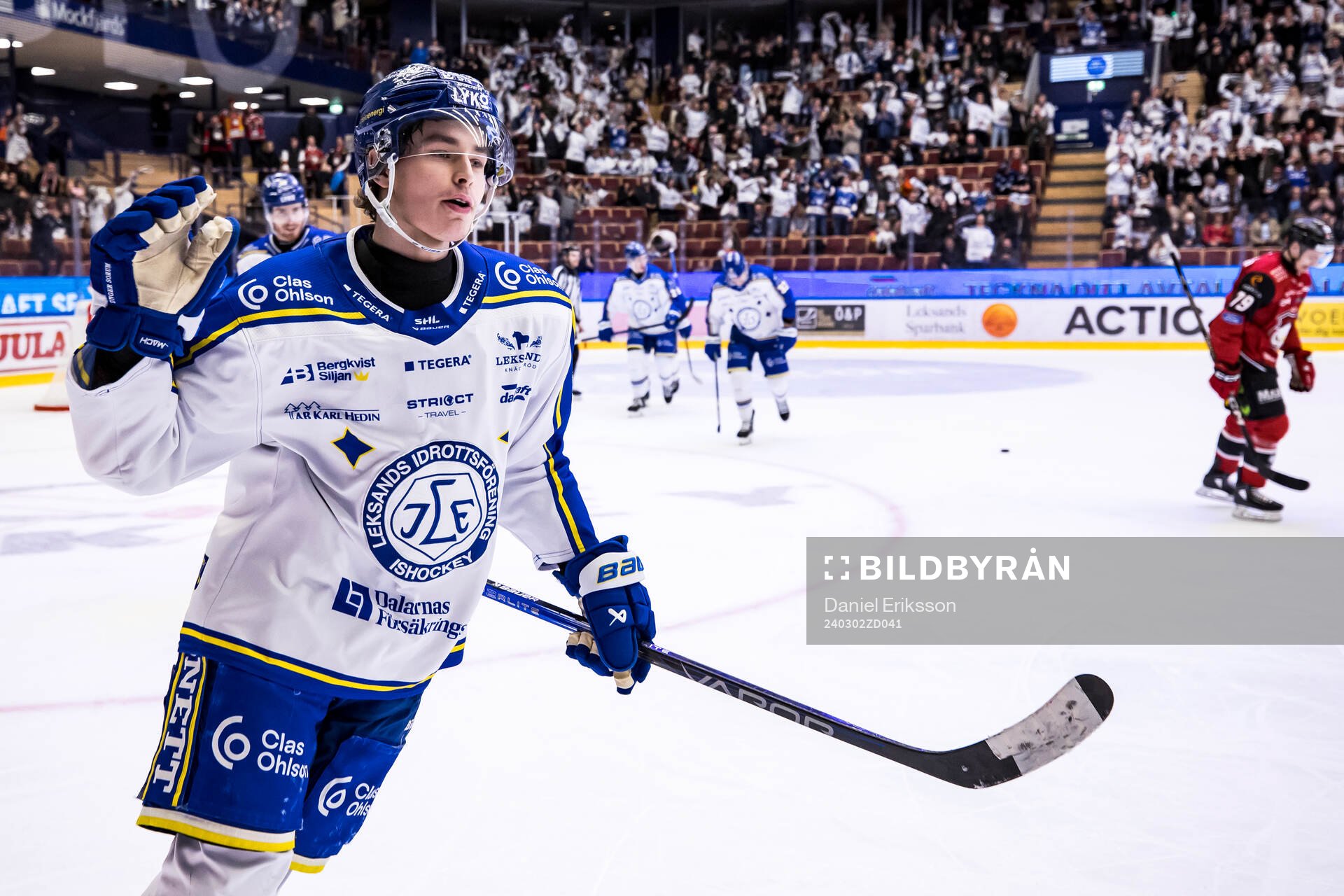 Leksands Felix Unger Sörum jublar