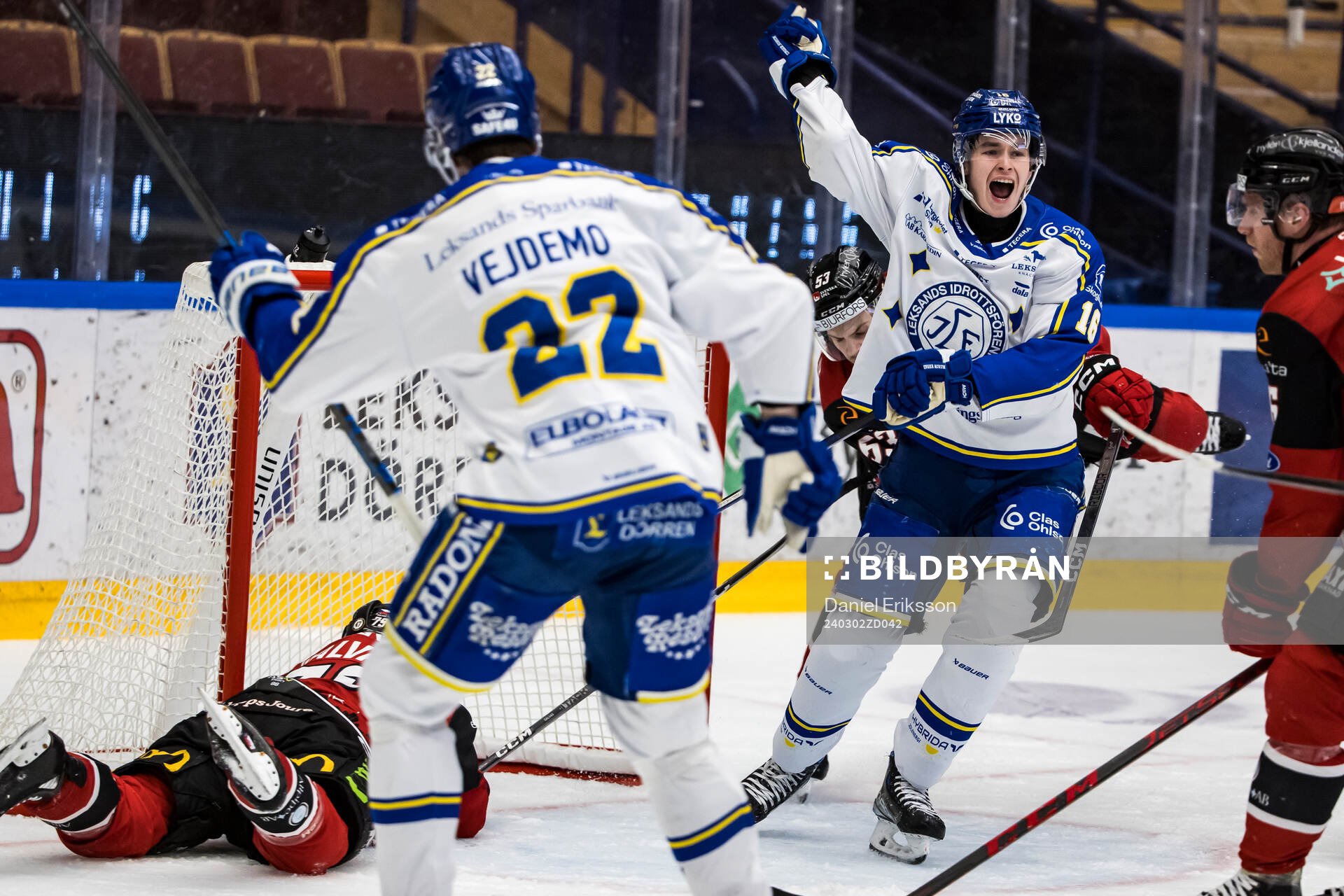 Leksands Felix Unger Sörum jublar