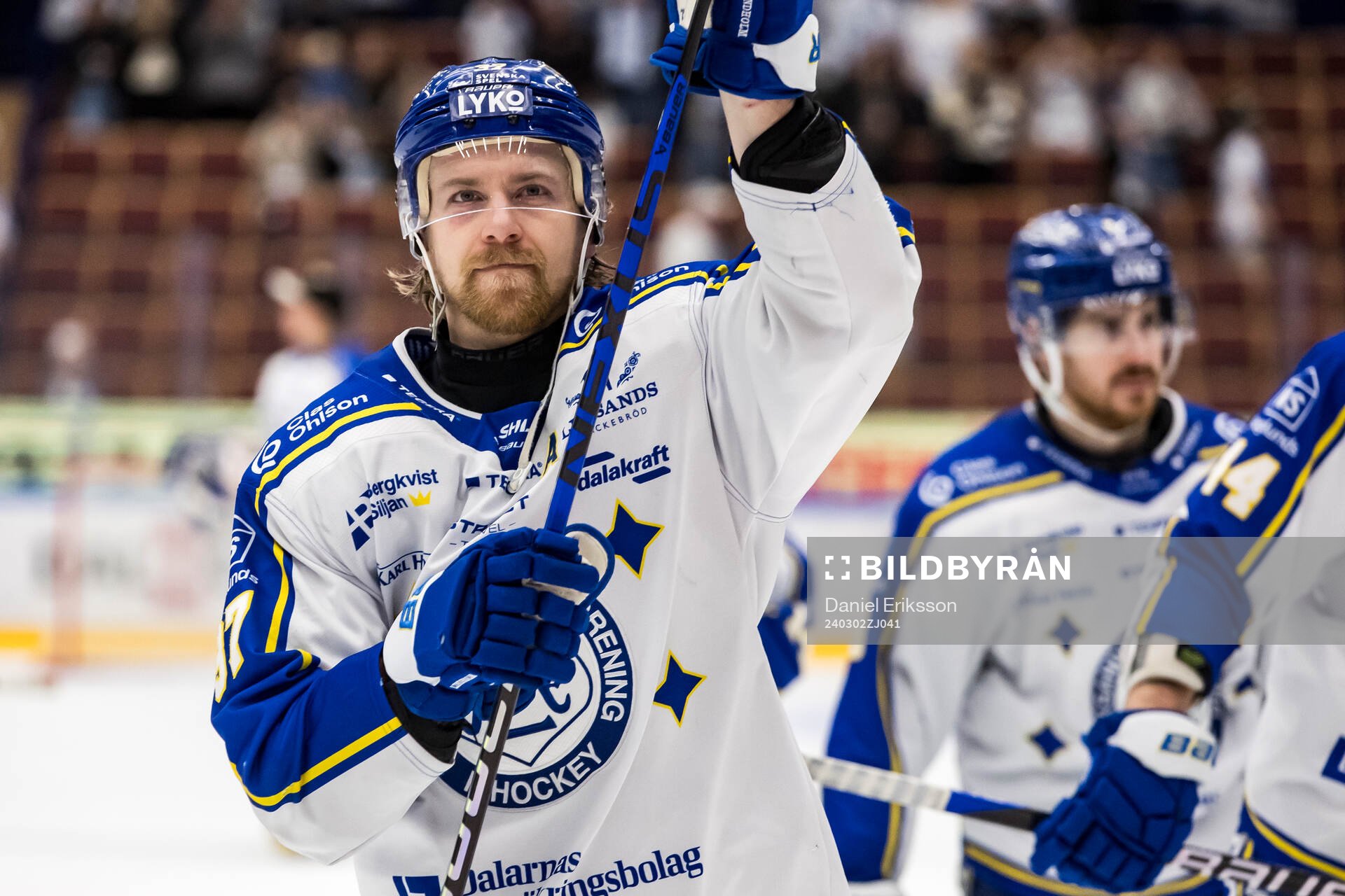 Leksands Anton Lindholm jublar