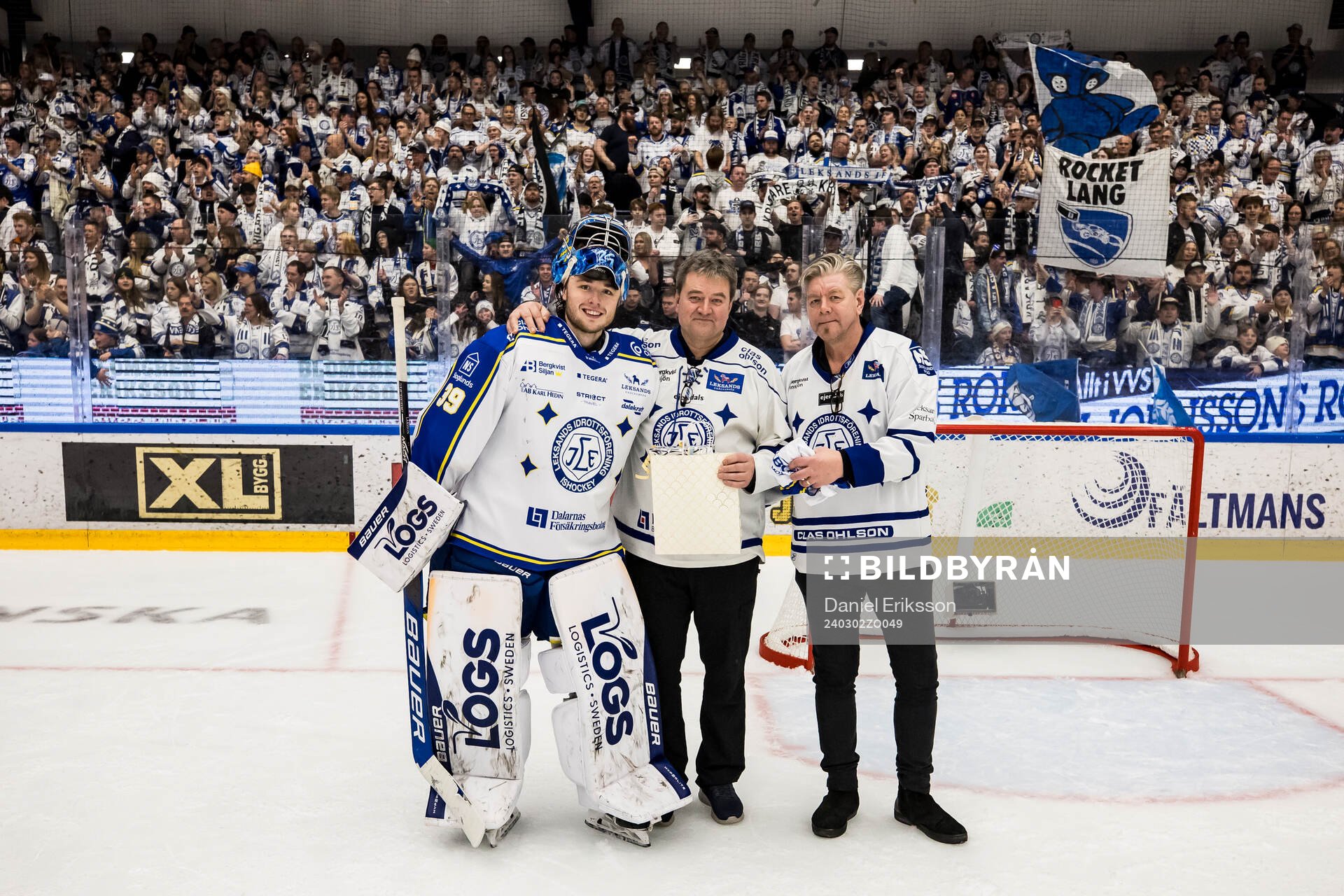 Leksands målvakt Filip Larsson utsedd till matchens lirare