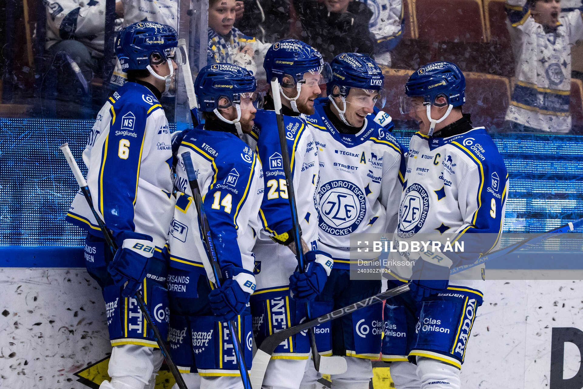 Leksands Alexander Lundqvist, Oskar Lang, Lucas Elvenes,