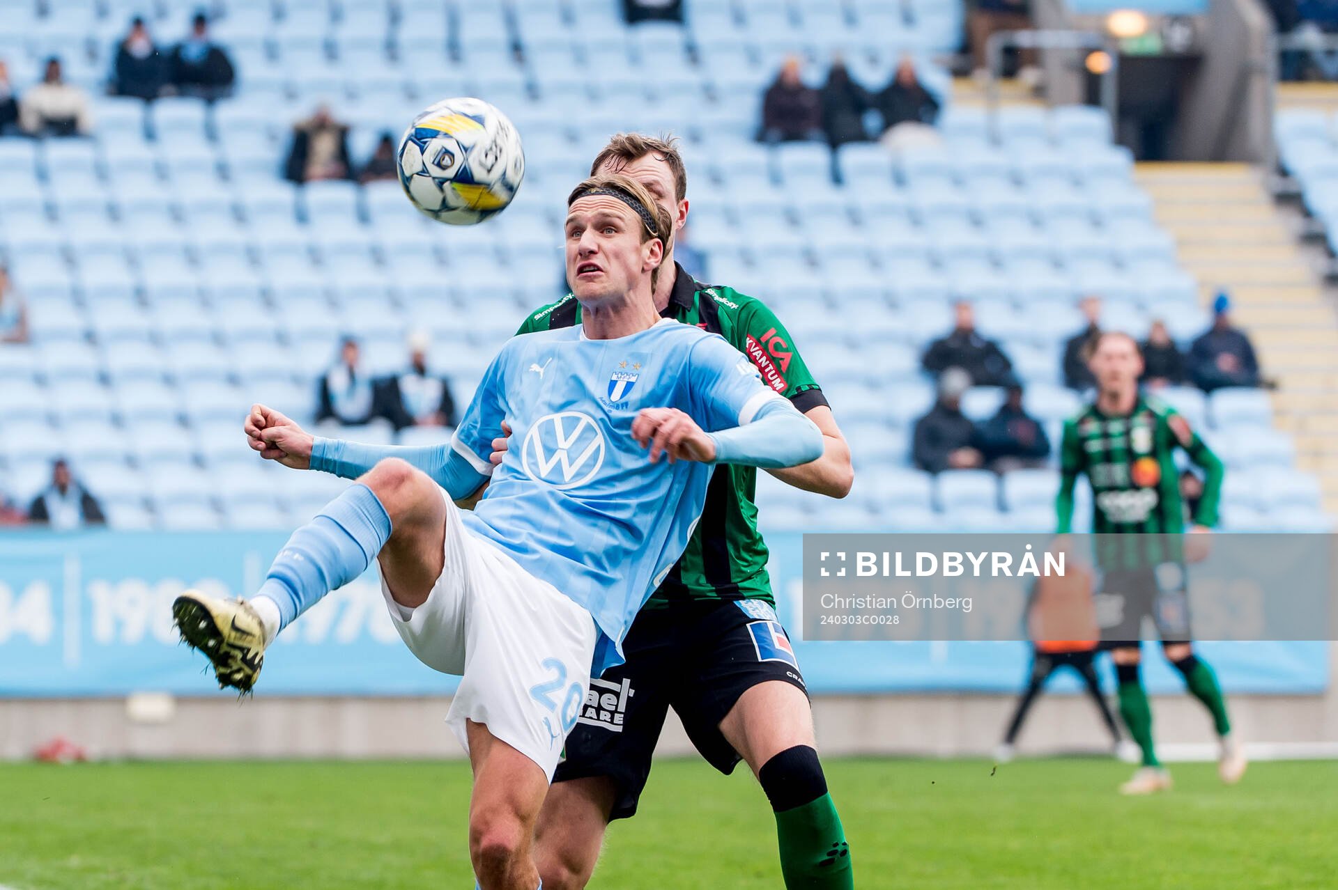 Malmö FFs Erik Botheim och Varbergs Niklas Dahlström