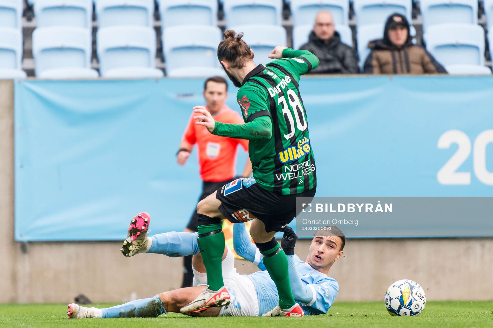 Malmö FFs Elison Makolli och Varbergs Oskar Sverrisson
