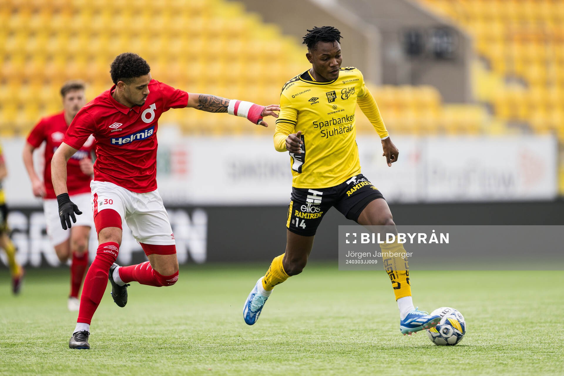 Degerfors Bernardo Gil Coutinho Morgado och Elfsborgs Jalal