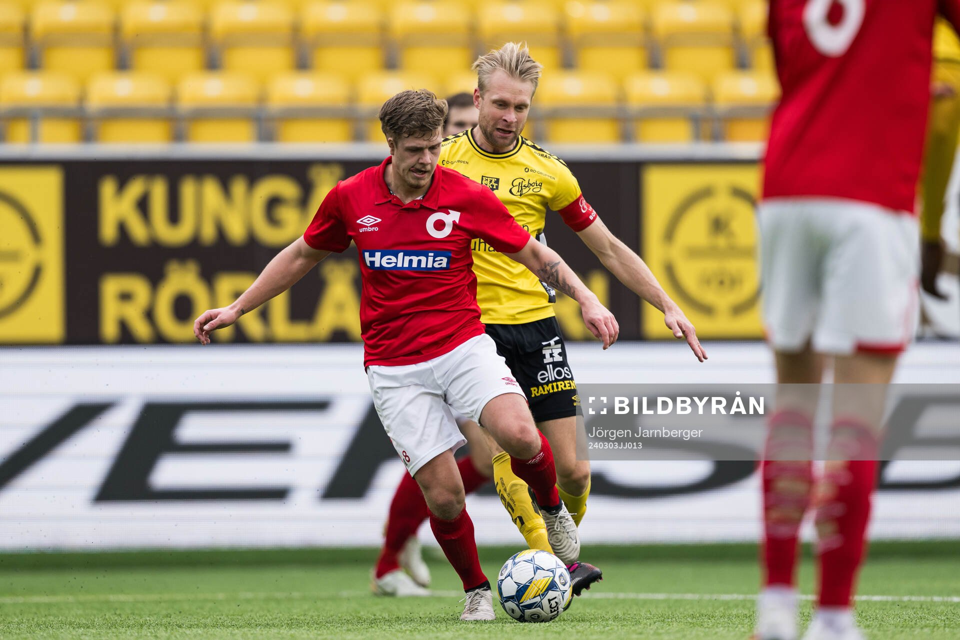 Degerfors Kevin Holmén och Elfsborgs Johan Larsson
