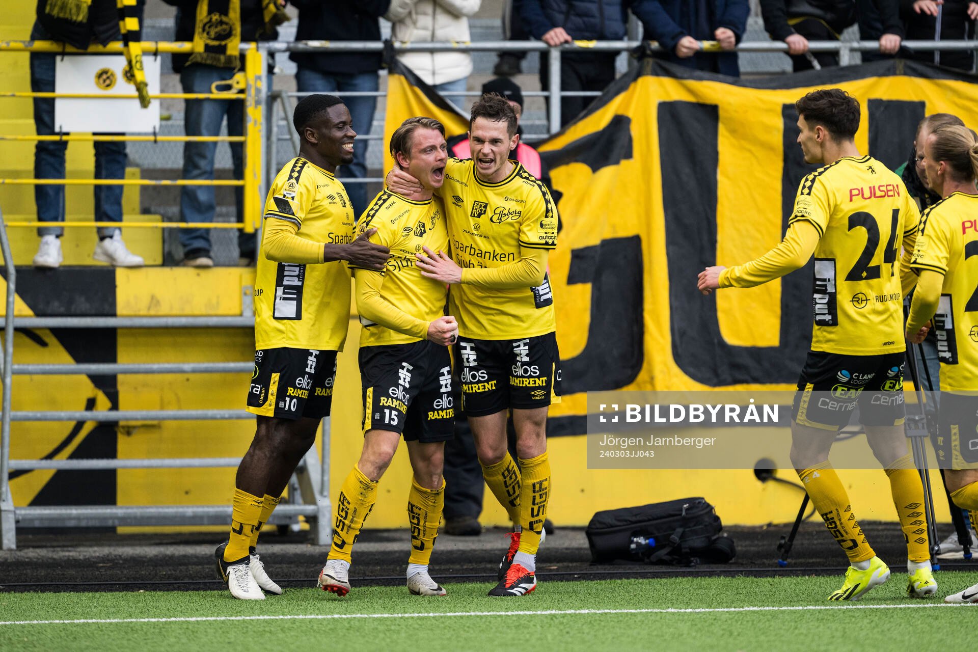 Elfsborgs Simon Hedlund, Michael Baidoo och Jens Jakob Dyhr