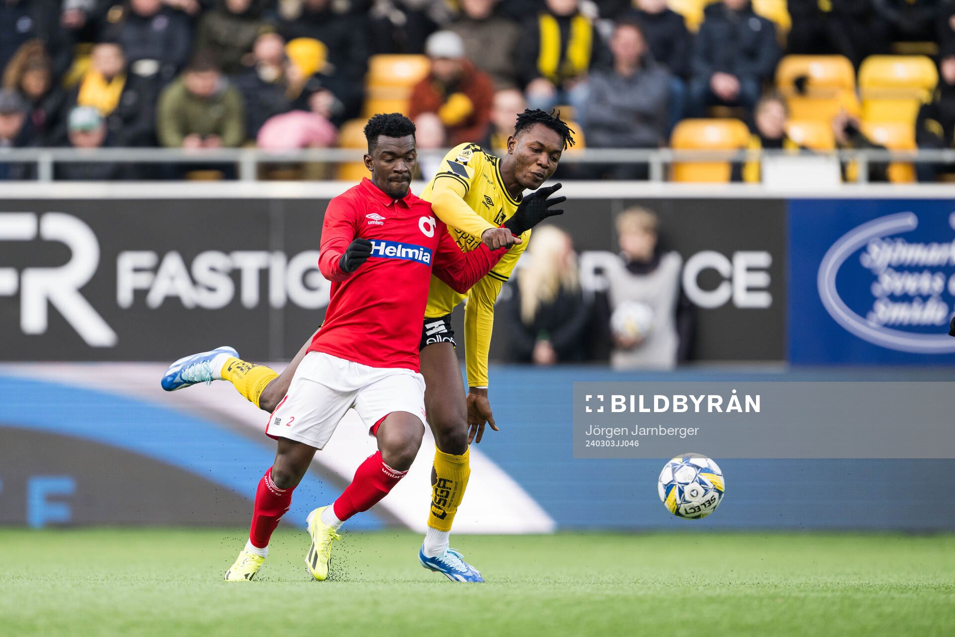 Degerfors Mamadouba Diaby och Elfsborgs Buhari Ibrahim