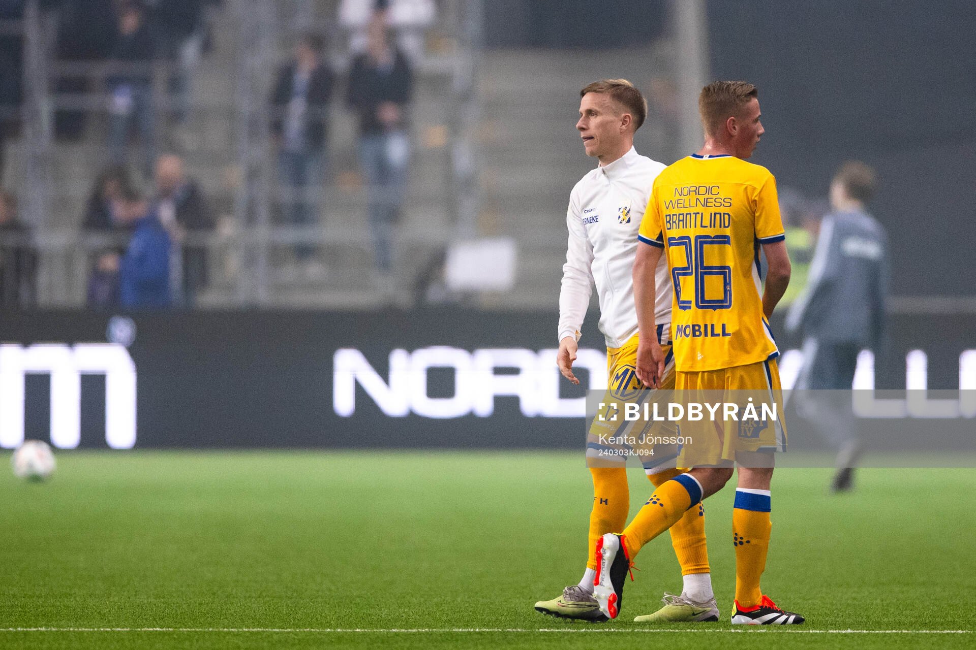 IFK Göteborgs Oscar Wendt och Benjamin Brantlind  deppar
