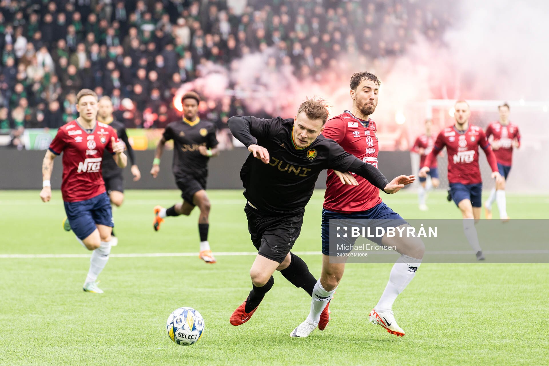 GAISs Alexander Ahl Holmström och Örgrytes Jonathan Azulay