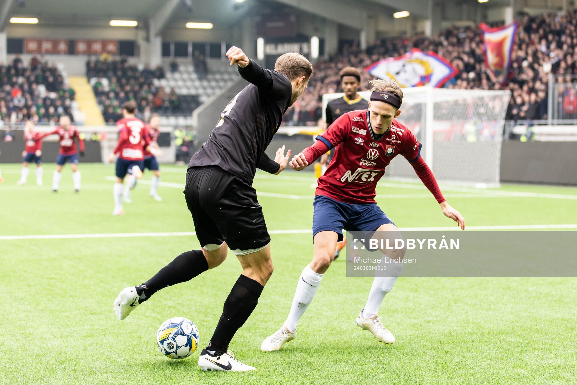 GAISs Gustav Lundgren och Örgrytes Charlie Vindehall