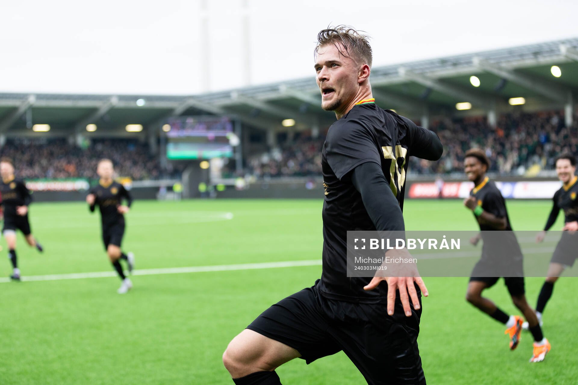 GAIS Alexander Ahl Holmström jublar