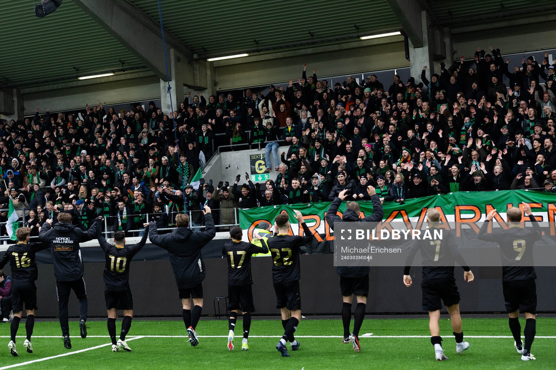 GAIS spelare jublar