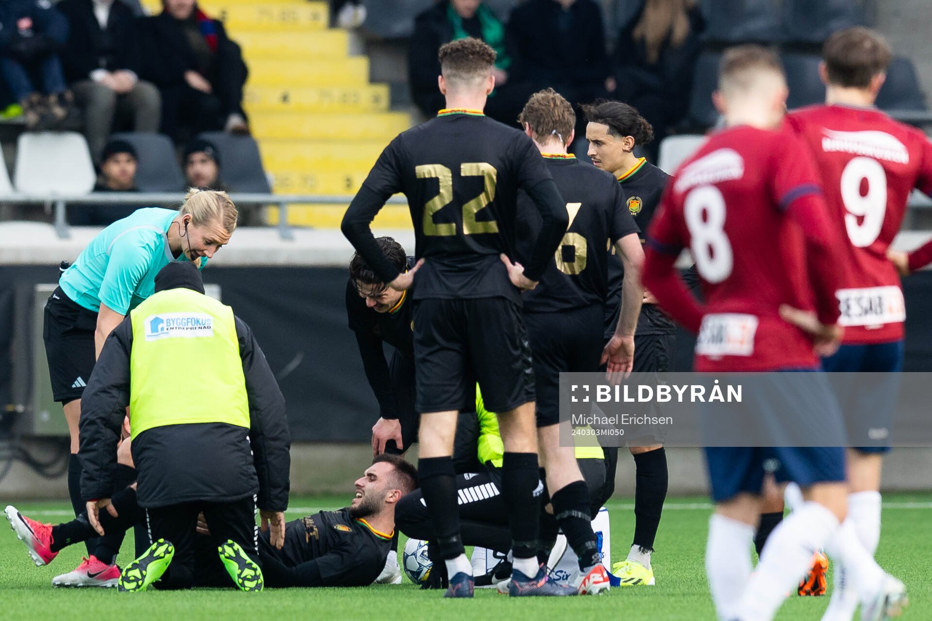 GAIS Egzon Binaku skadar sig
