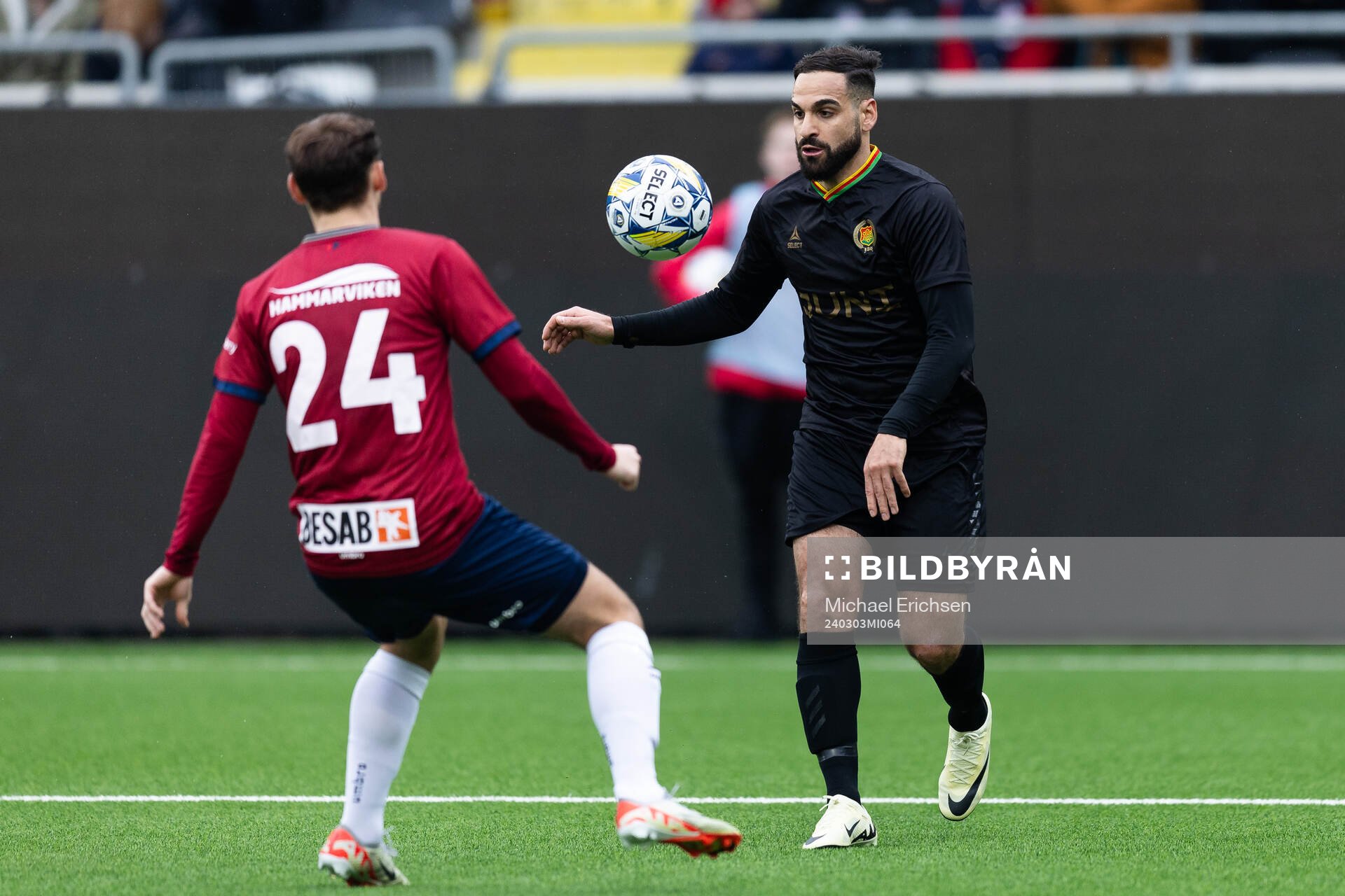 Örgrytes William Svensson och GAIS Mervan Celik