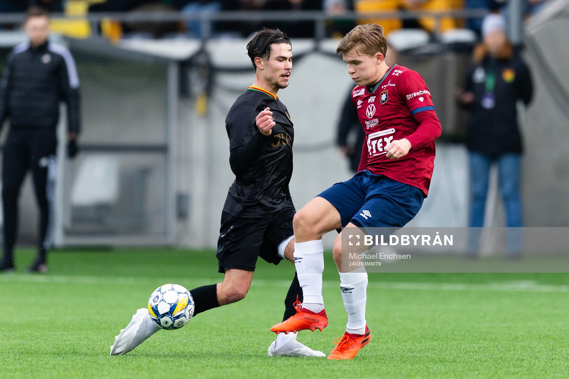 GAIS William Milovanovic och Örgrytes Isak Dahlqvist