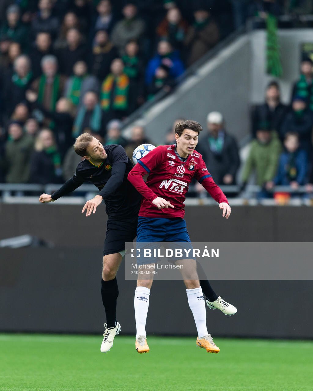 GAIS Gustav Lundgren och Örgrytes Noah Christoffersson
