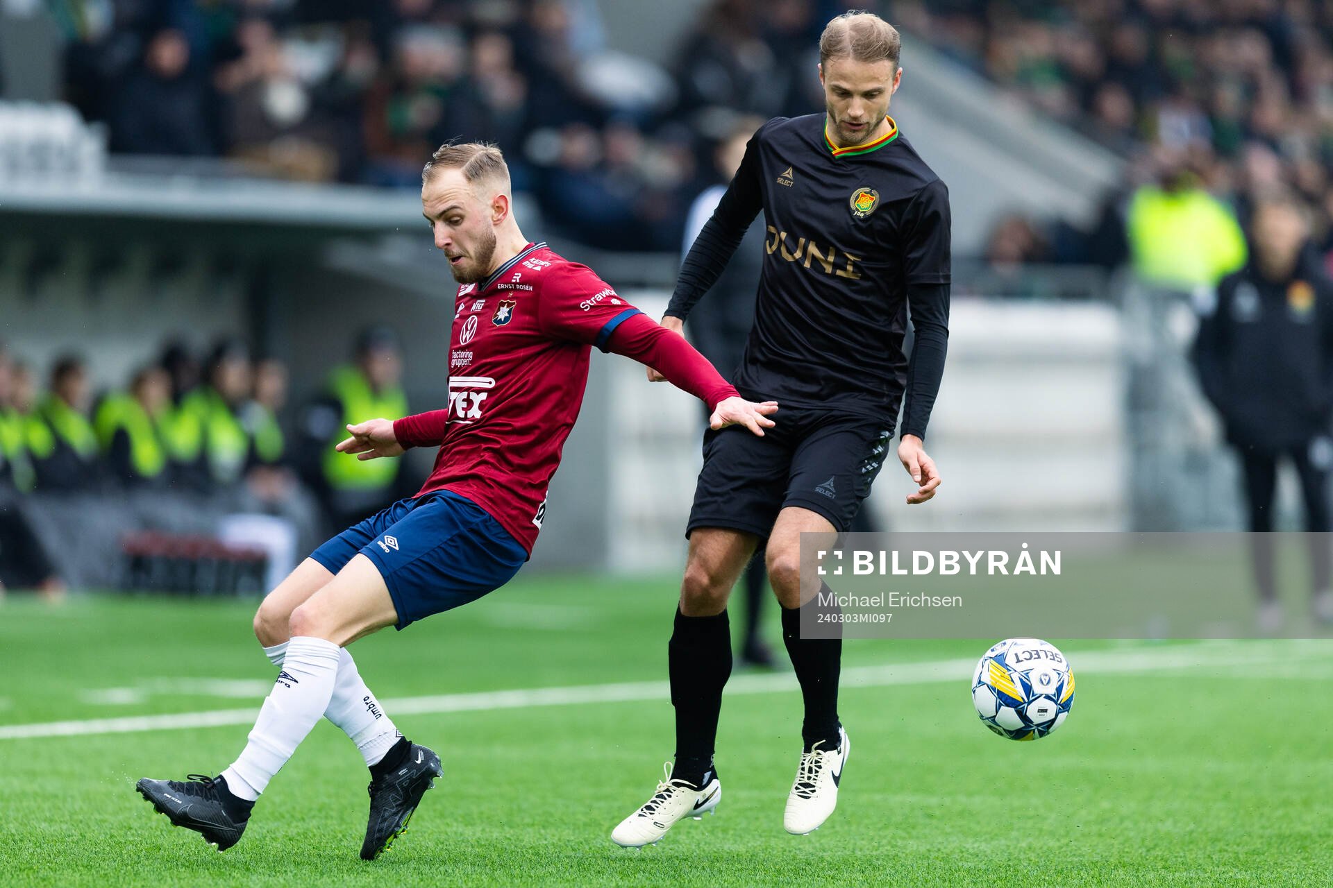 Örgrytes Amel Mujanic och GAIS Gustav Lundgren