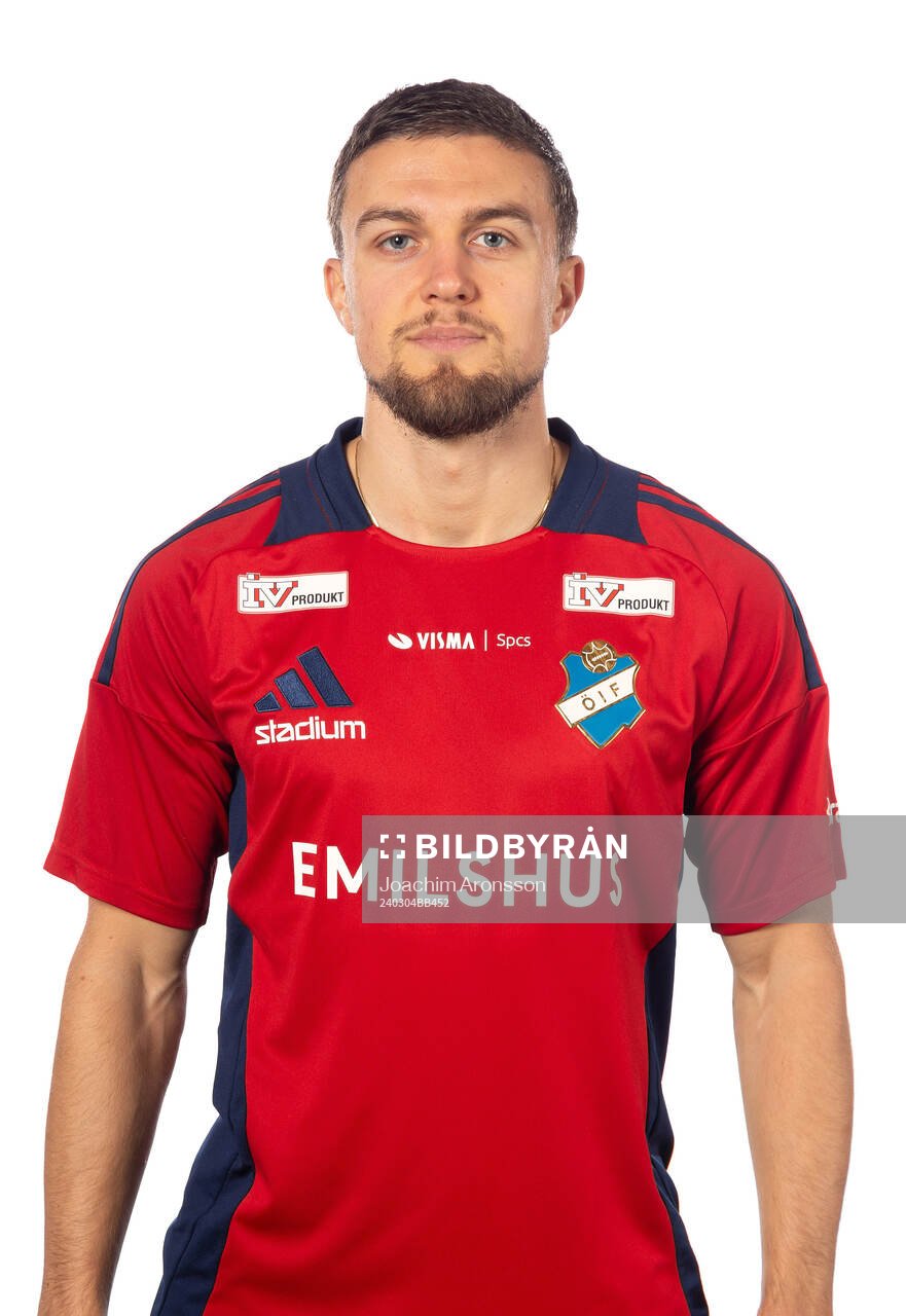 Östers Vicekapten, Ivan Kricak poserar för ett porträtt den 4 mars 2024 i Växjö.