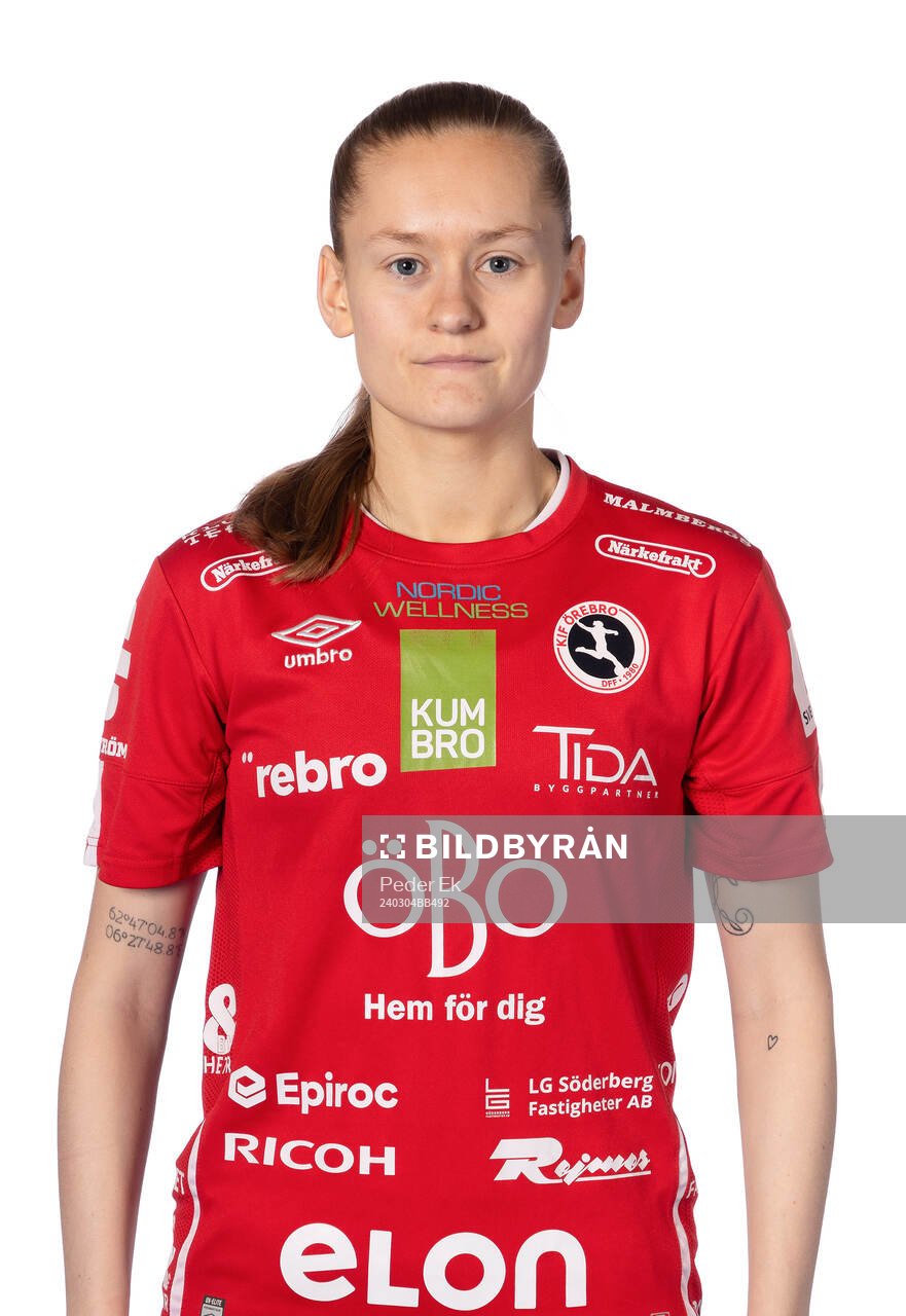 Örebros Nora Harnes Håheim poserar för ett porträtt den 4 mars 2024 i Örebro.