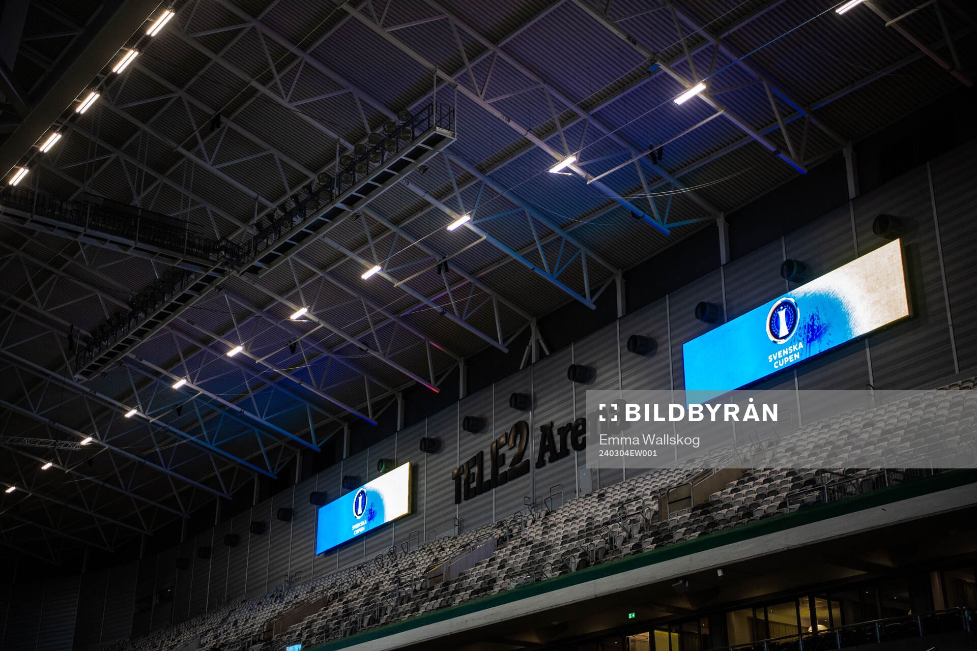 Interör av Tele2 Arena