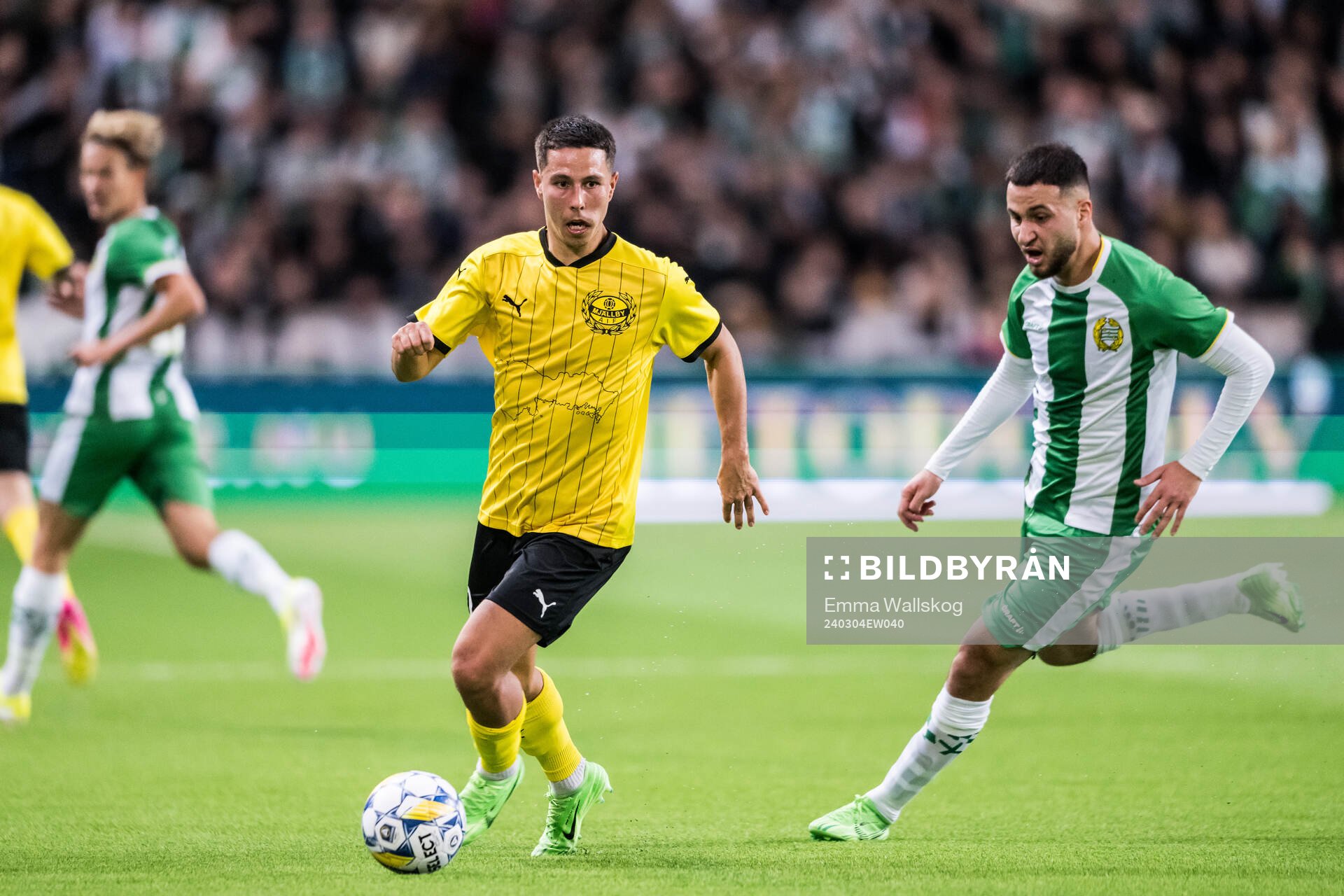 Mjällbys Nicklas Røjkjær och Hammarbys Abdelrahman