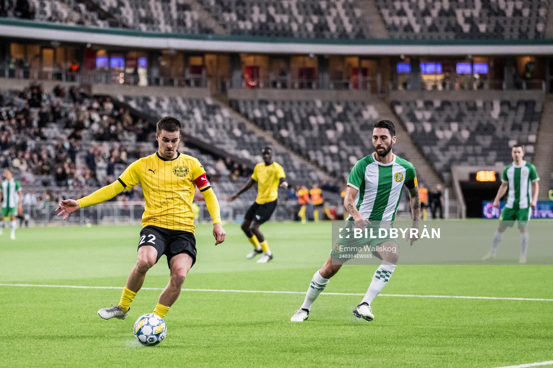 Mjällbys Jesper Gustavsson och Hammarbys Nahir Besara