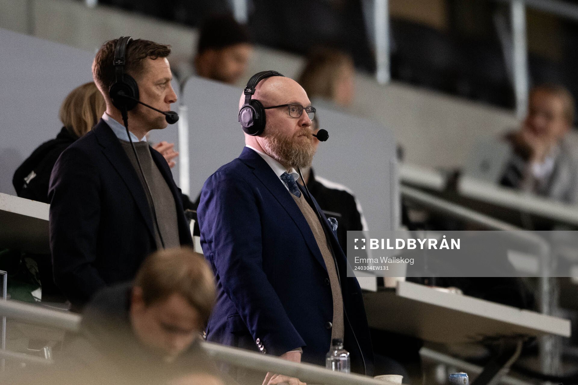 TV-expert Erik Edman och kommentator Peter Backe
