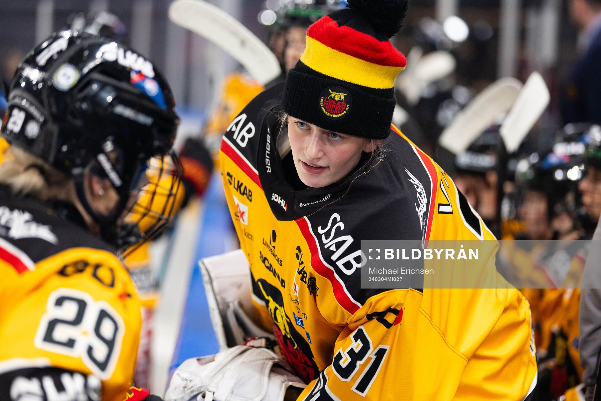Luleås målvakt Frida Axell