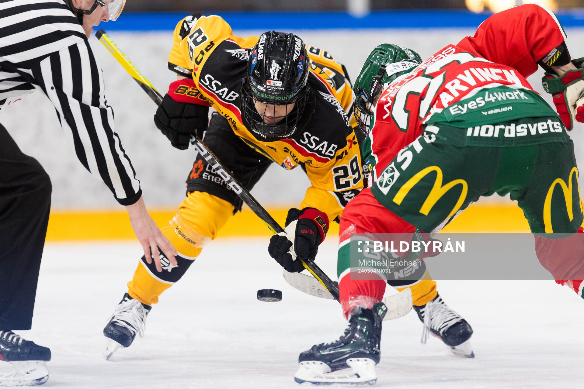 Luleås Emma Nordin och Frölundas Michelle Karvinen