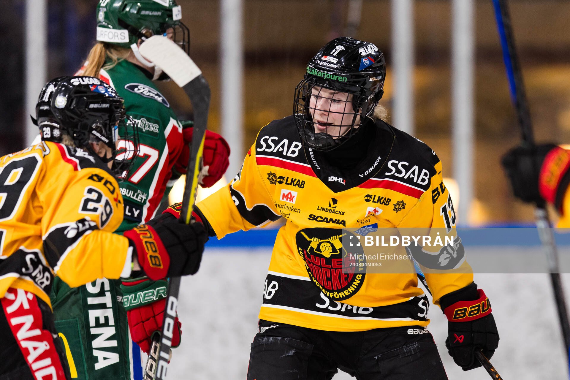 Luleås Jenna Pirttijärvi jublar