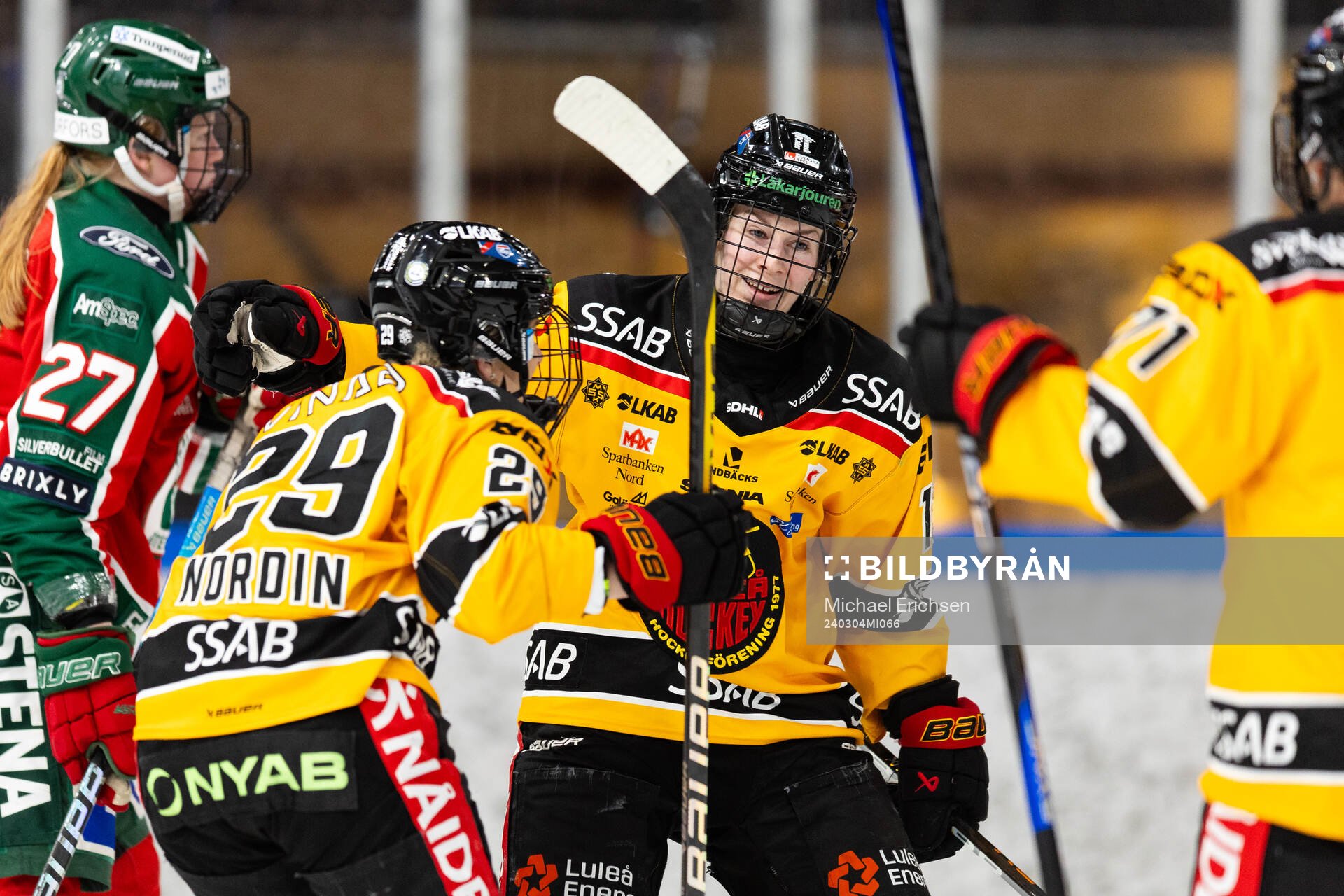 Luleås Jenna Pirttijärvi jublar