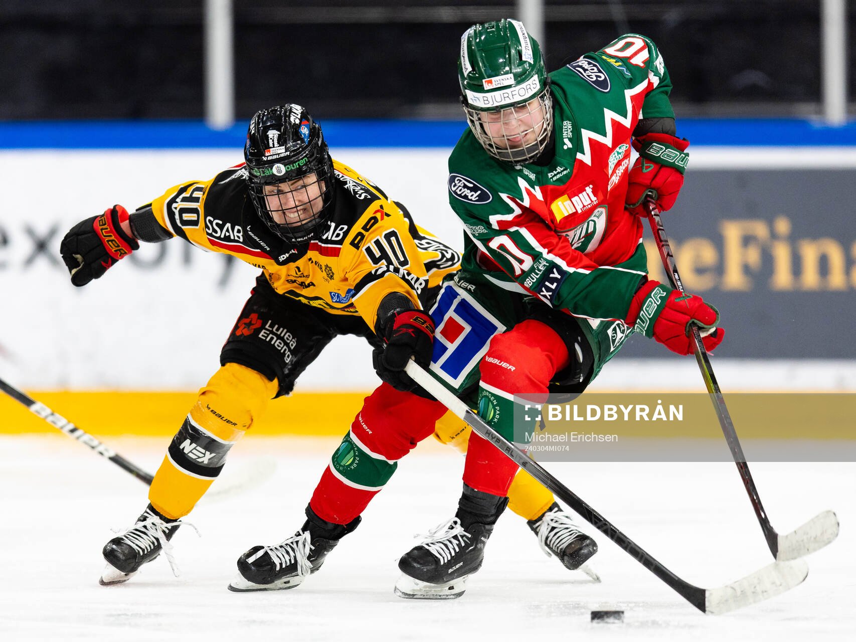 Luleås Noora Tulus och Frölundas Emilia Vesa