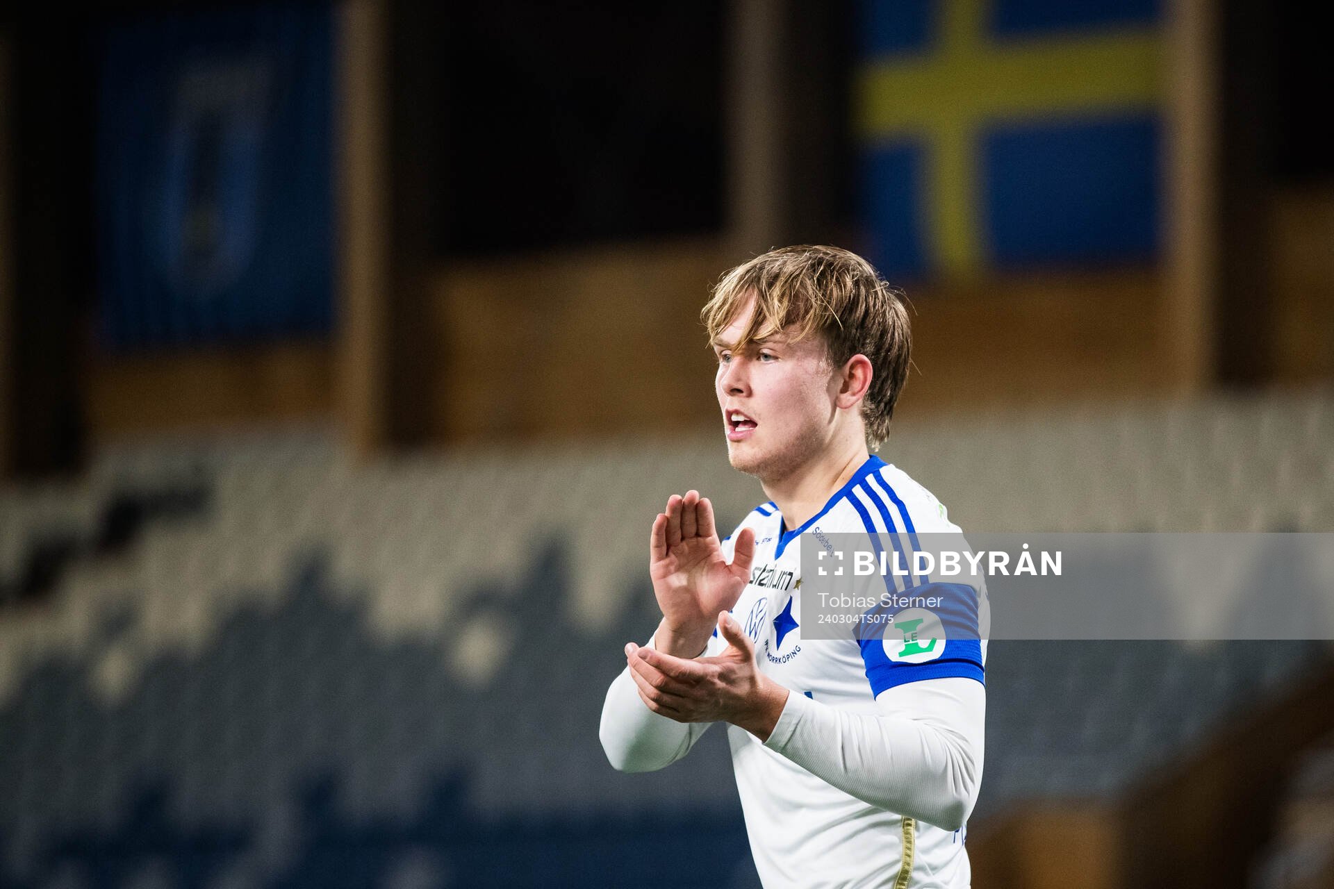 IFK Norrköpings Isak Andri Sigurgeirsson jublar