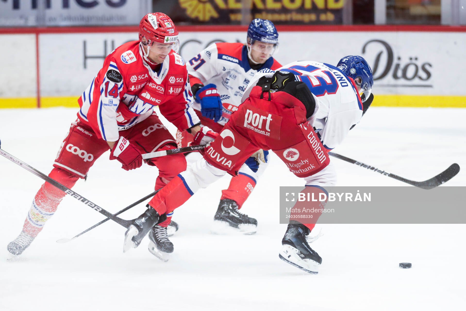 Timrås Emil Pettersson och Oskarshamns Gustaf Westlund