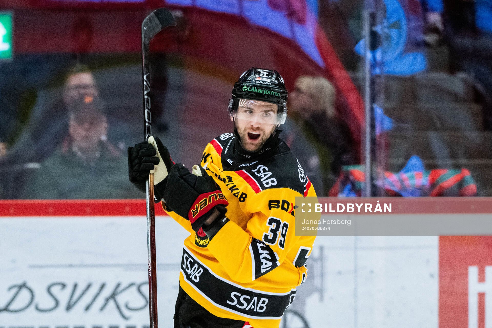 Luleås Pontus Själin jublar