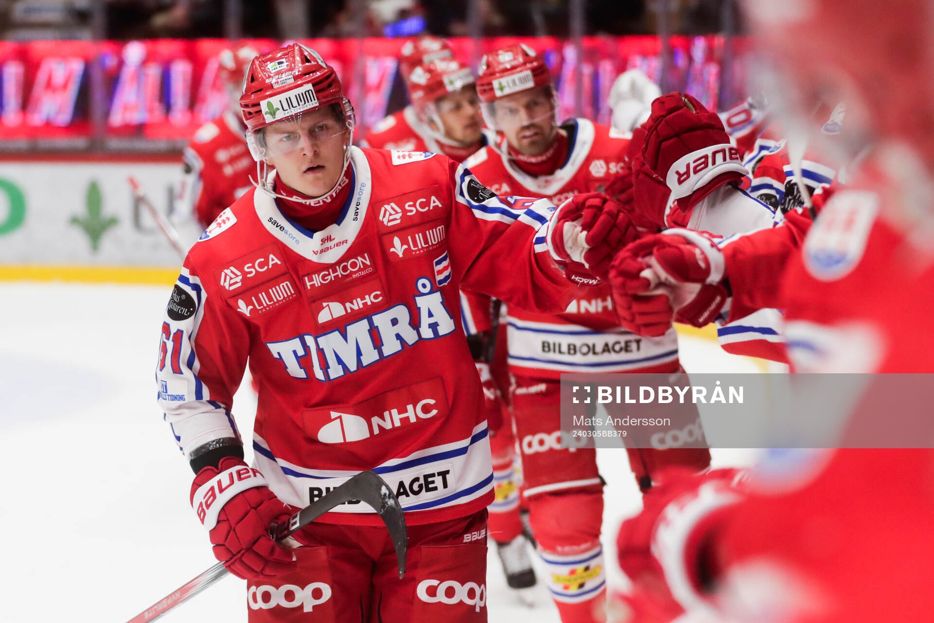 Timrås Axel Rindell jublar