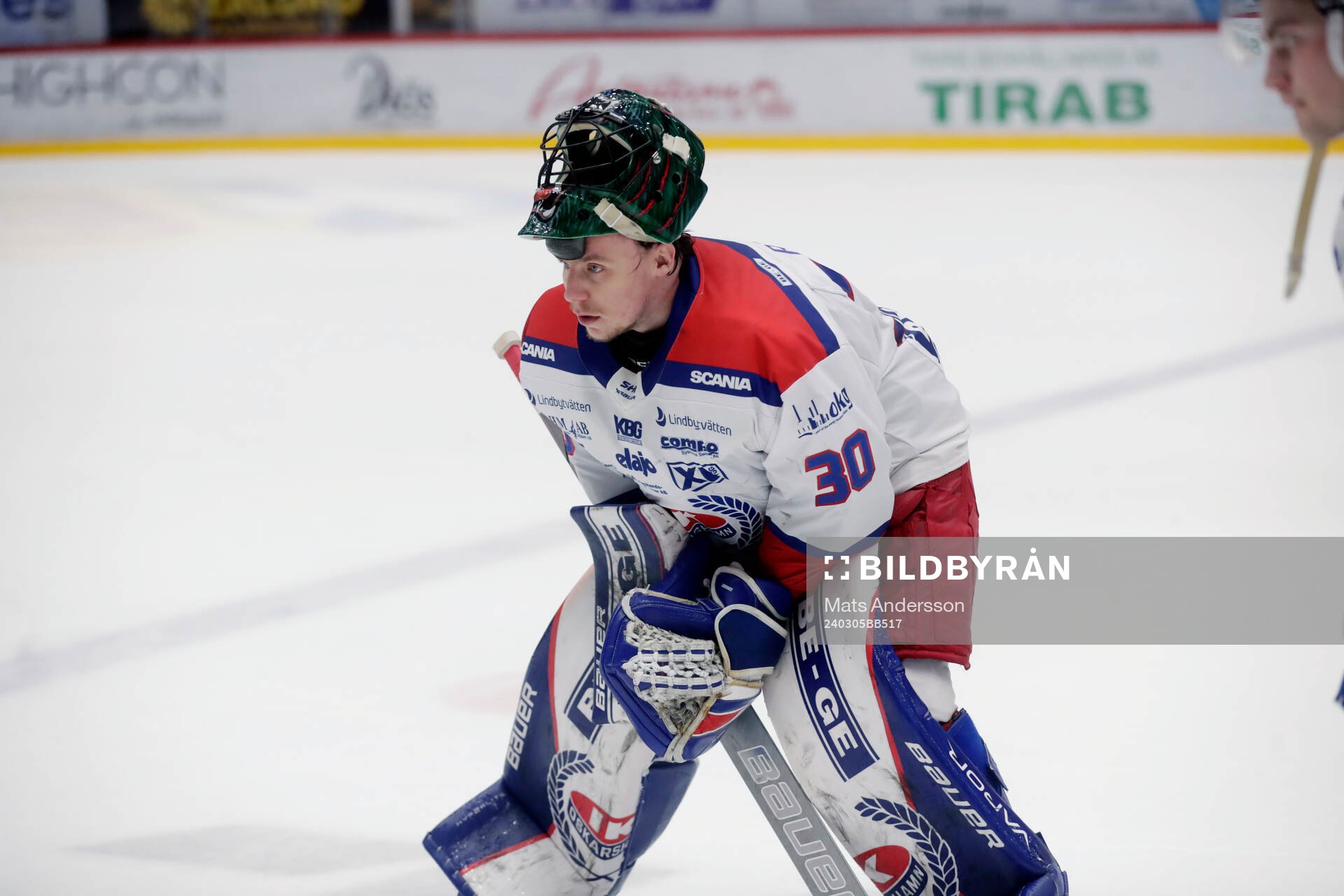 Oskarshamns målvakt Tomas Rydén deppar