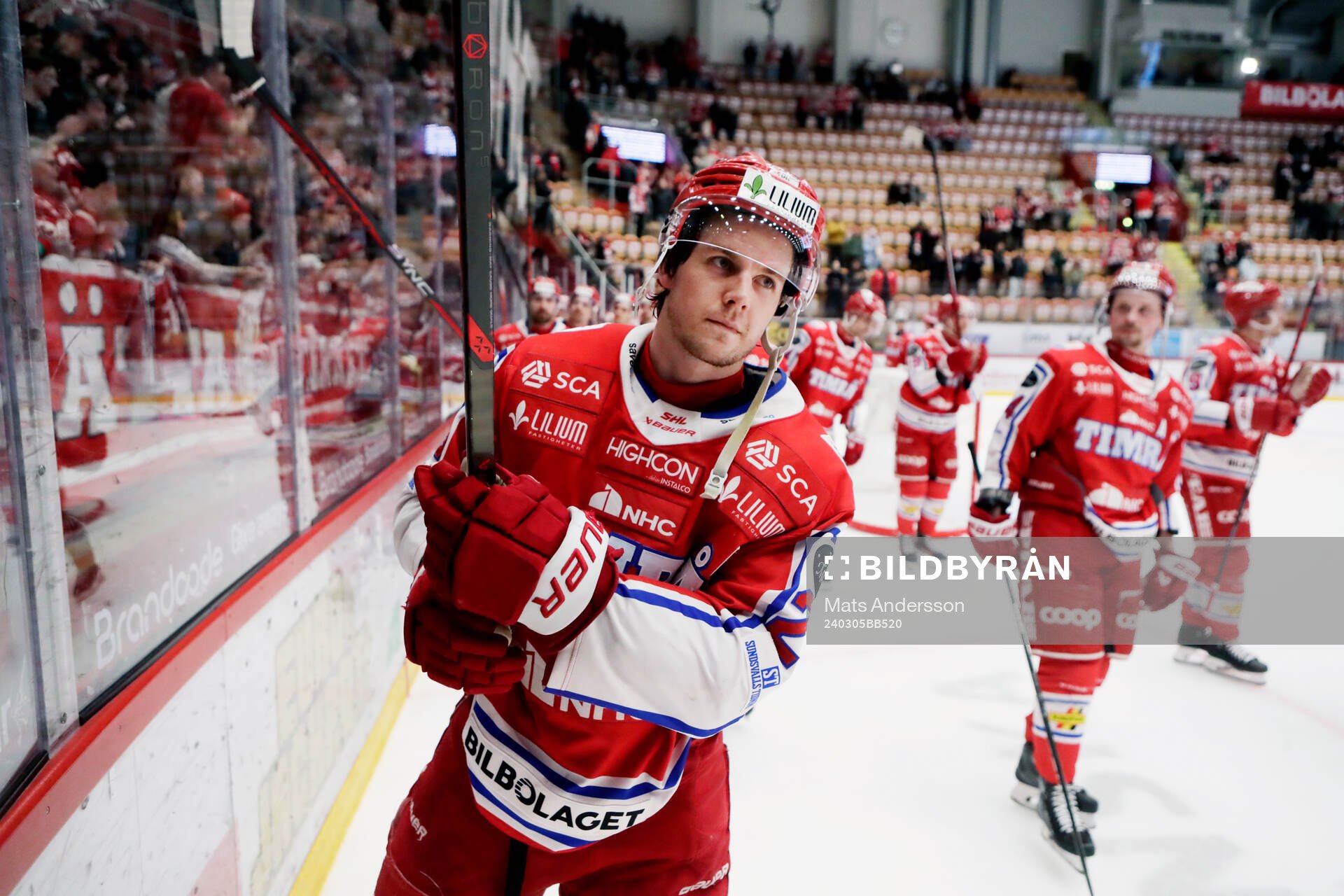 Timrås Filip Hållander jublar