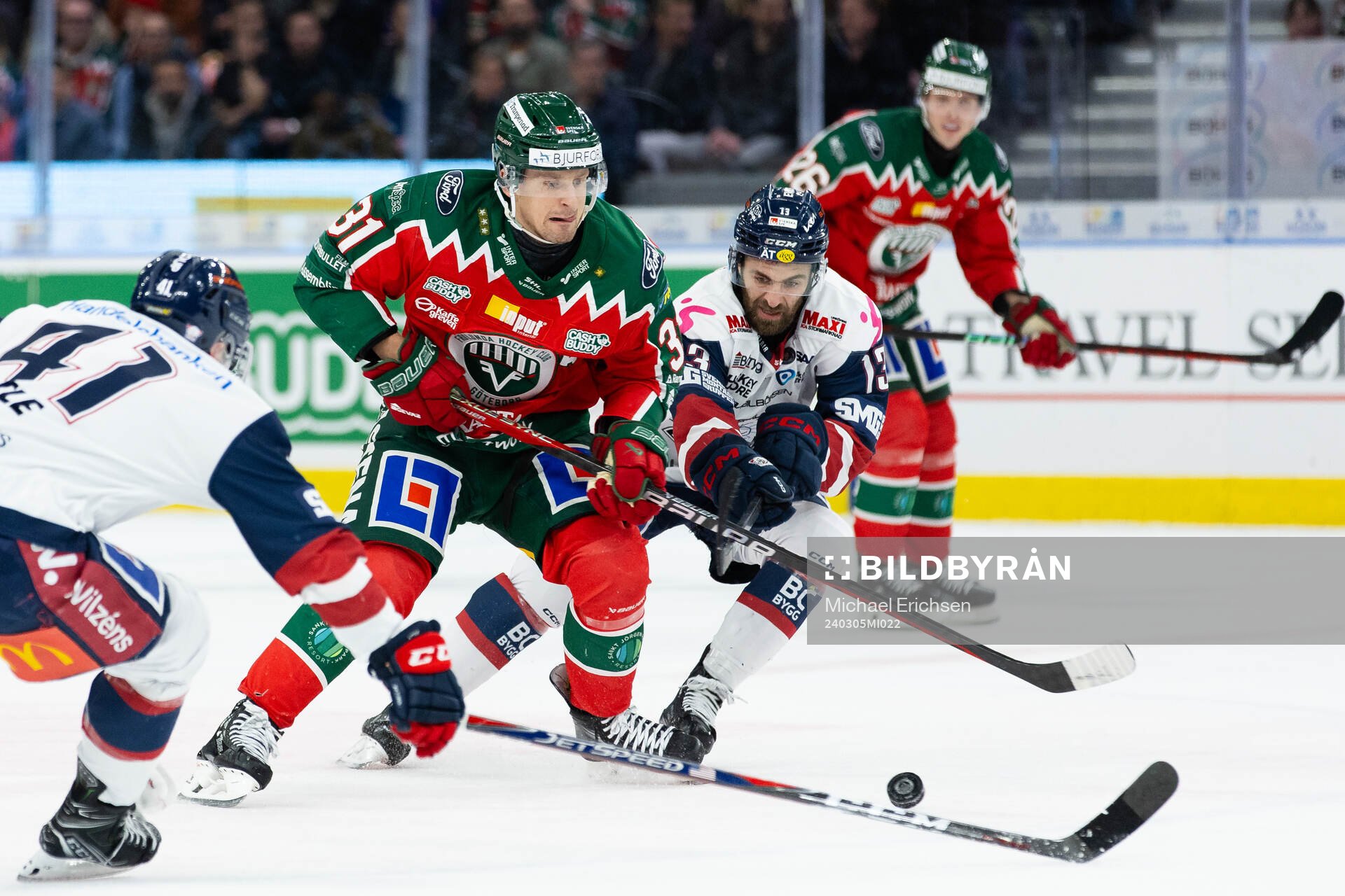 Frölundas Nicklas Lasu och Linköpings Anthony Greco