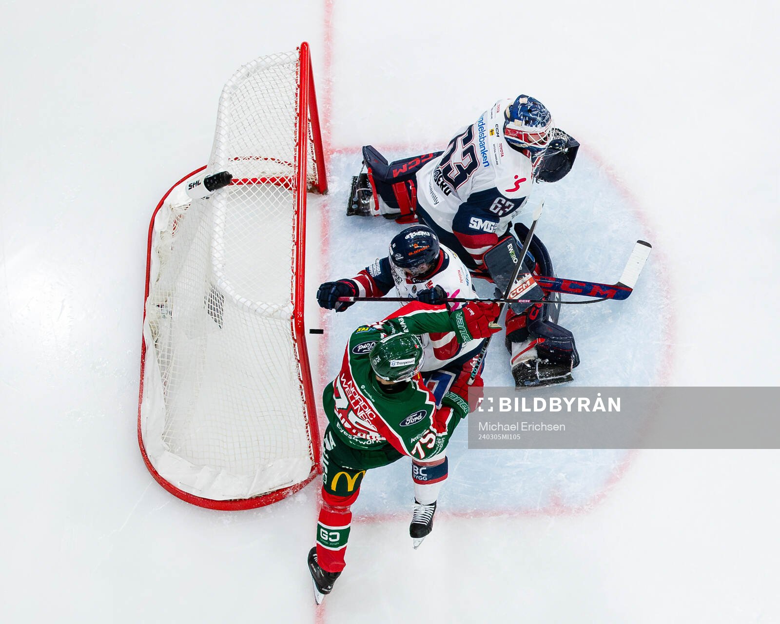 Frölundas Christian Folin (ej i bild) gör 2-1 bakom
