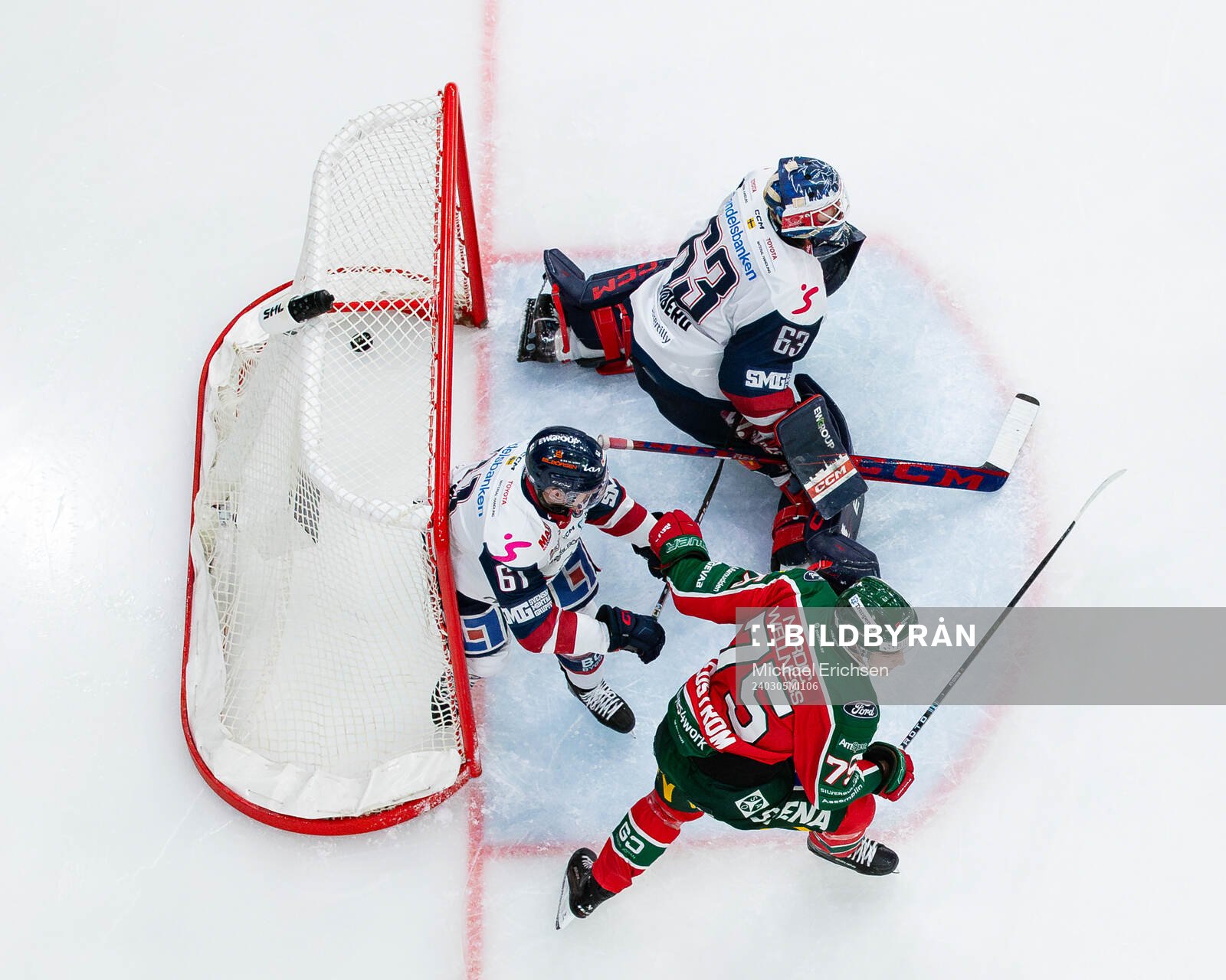 Frölundas Christian Folin (ej i bild) gör 2-1 bakom